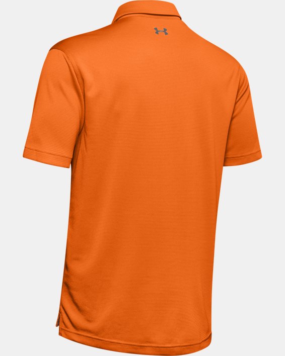 男士UA Tech™ Polo衫 in Orange image number 5
